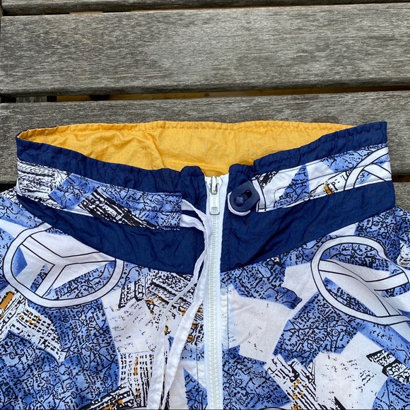 Vintage Lightweight Climate Zone Front Zip Retro Peace Sign Windbreaker Size 18 - Picture 11 of 14